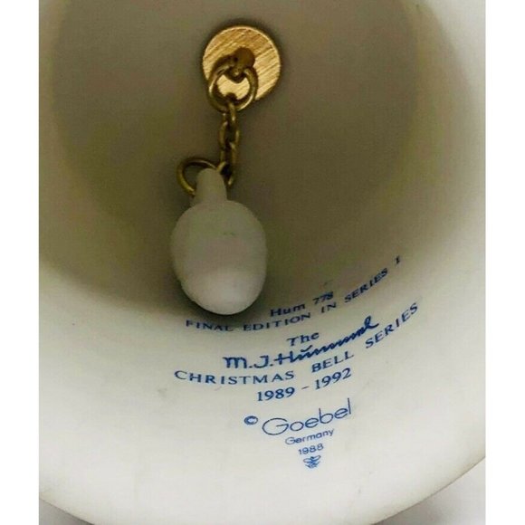Hummel by Goebel 1992 Harmony in Four Parts Annual Christmas Bell Series1  3"H - Picture 8 of 11